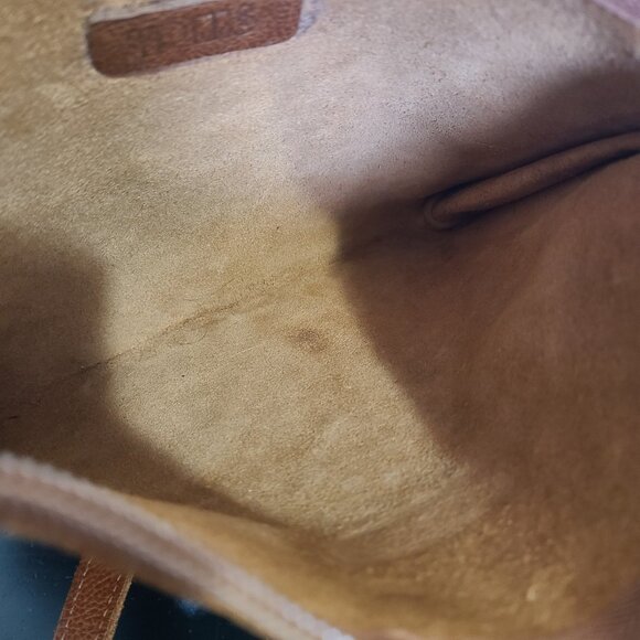 IL BISONTE Shoulder Crossbody Bag Leather Brown - Picture 11 of 11